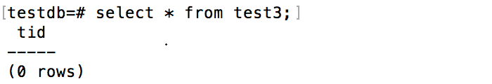 応用-DROP TABLE1-実行結果 test3：処理前