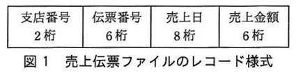 試験-平成29年度春期-売上伝票ファイルのレコード様式